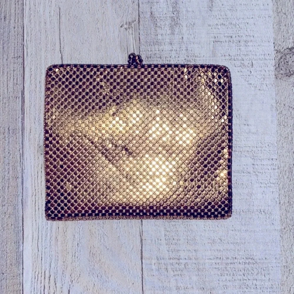 Whiting & Davis gold Walker gold mesh
